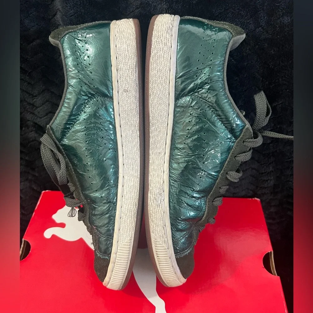 PUMA Basket Ripple Sneakers Dark Green Men’s Size 9